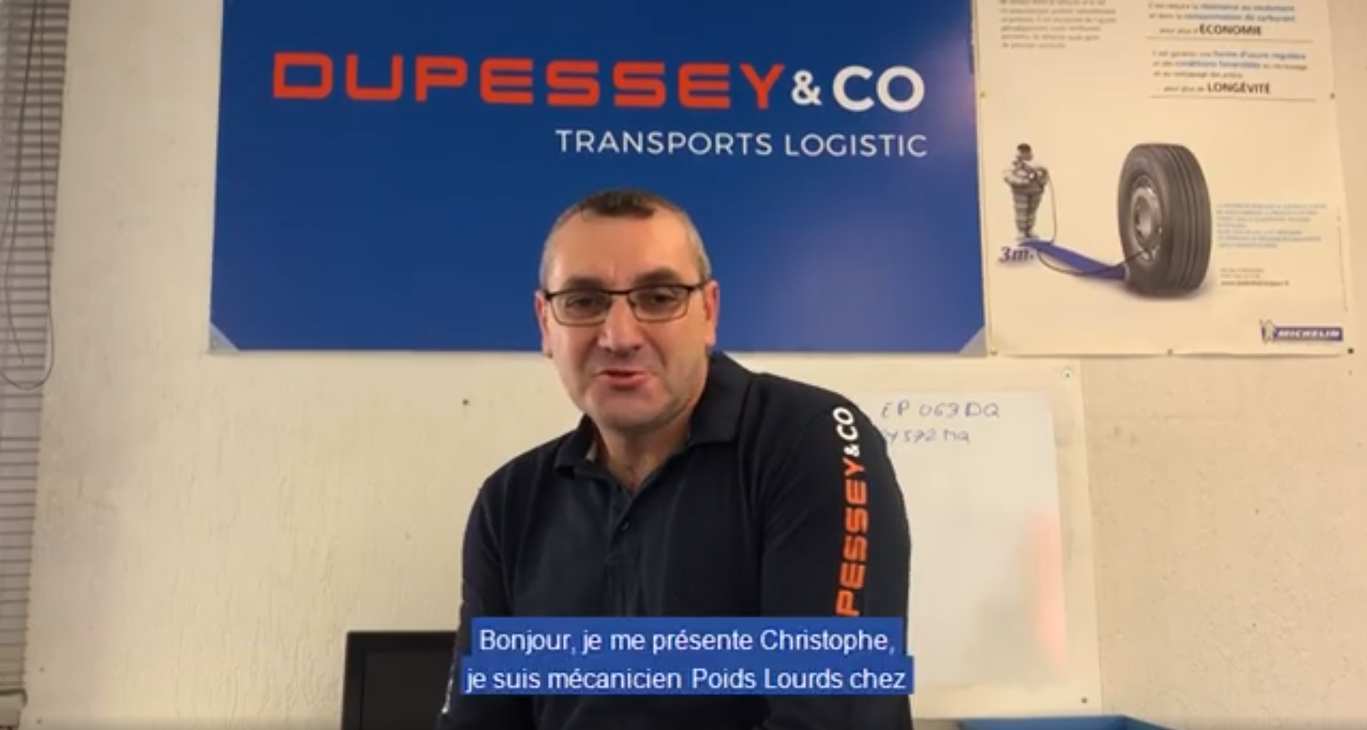 Christophe, mécanicien Poids Lourds chez Dupessey&Co